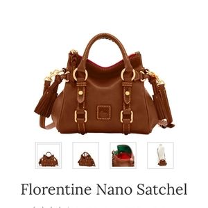 Dooney & Bourke Florentine Nano Satchel- Chestnut